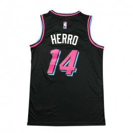 Camiseta Tyler Herro #14 Miami Heat 18/19 Negro City Edition Camiseta Tyler Herro #14 Miami Heat 18/19 Negro City Edition