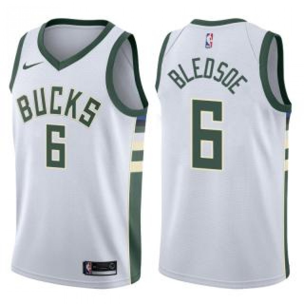 Camiseta Eric Bledsoe #6 Milwaukee Bucks 17/18 Blanco Association Camiseta Eric Bledsoe #6 Milwaukee Bucks 17/18 Blanco Association