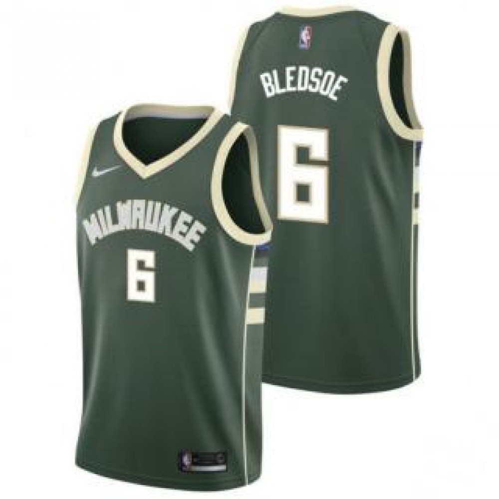 Camiseta Eric Bledsoe #6 Milwaukee Bucks 17/18 Verde Icon Camiseta Eric Bledsoe #6 Milwaukee Bucks 17/18 Verde Icon