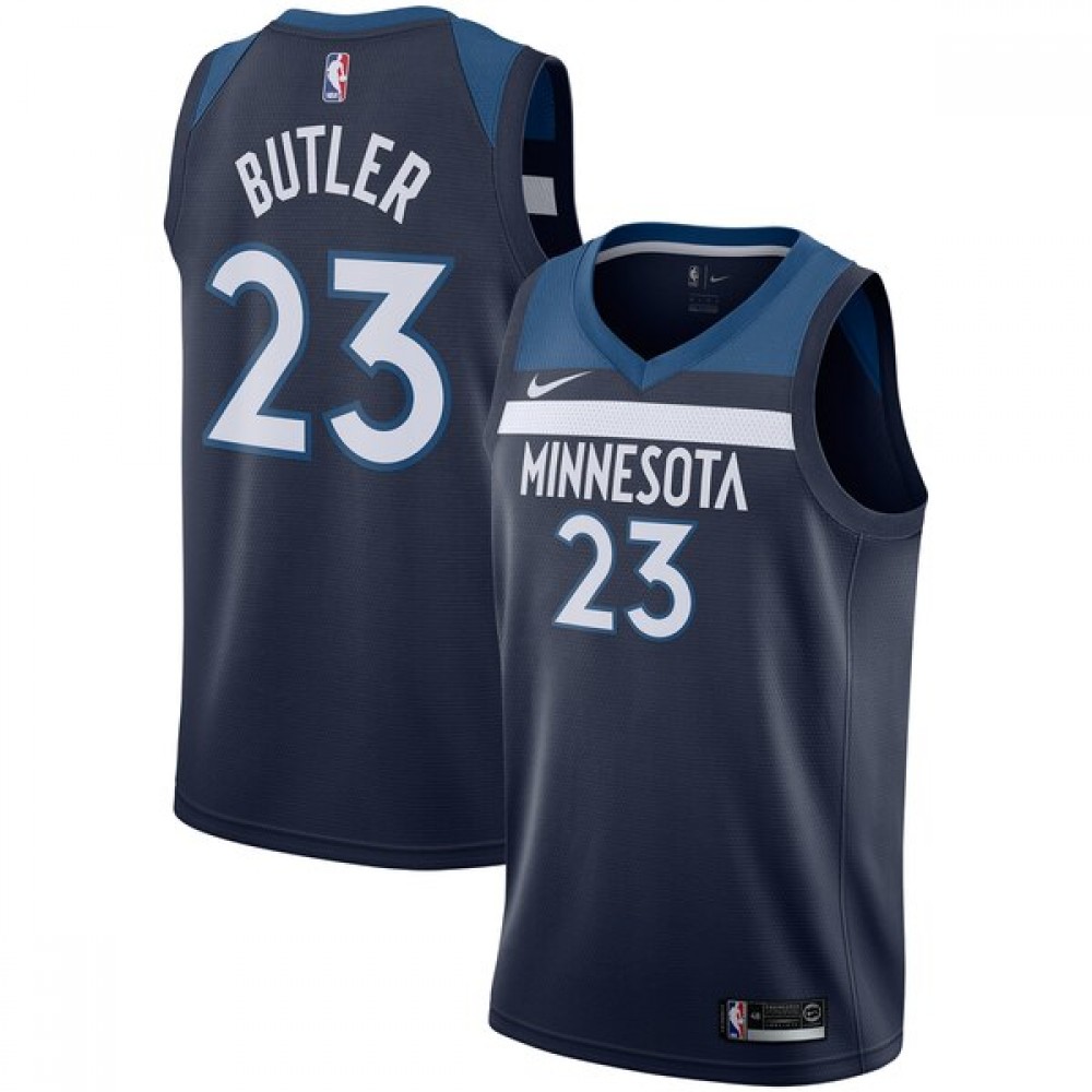 Camiseta Jimmy Butler #23 Minnesota Timberwolves 17/18 Azul Marino Icon Camiseta Jimmy Butler #23 Minnesota Timberwolves 17/18 Azul Marino Icon