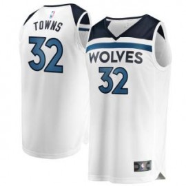 Camiseta Karl-Anthony Towns #32 Minnesota Timberwolves 17/18 Blanco Association