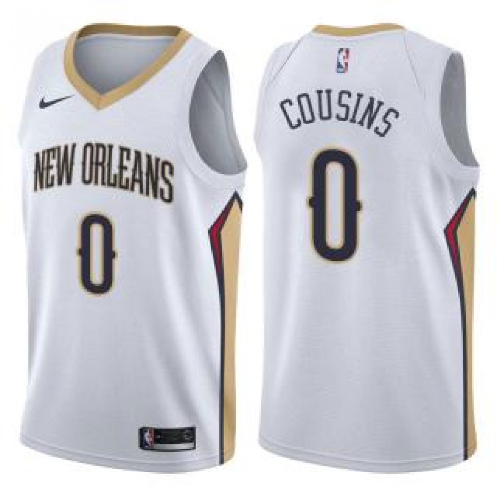 Camiseta DeMarcus Cousins #0 New Orleans Pelicans 17/18 Blanco Association Camiseta DeMarcus Cousins #0 New Orleans Pelicans 17/18 Blanco Association