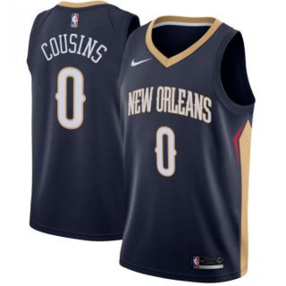 Camiseta DeMarcus Cousins #0 New Orleans Pelicans 17/18 Negro Icon Camiseta DeMarcus Cousins #0 New Orleans Pelicans 17/18 Negro Icon