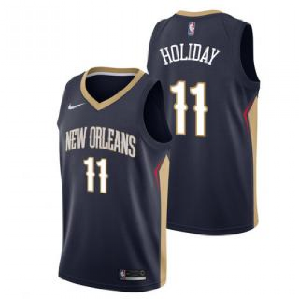 Camiseta Jrue Holiday #11 New Orleans Pelicans 17/18 Negro Icon Camiseta Jrue Holiday #11 New Orleans Pelicans 17/18 Negro Icon