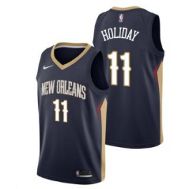 Camiseta Jrue Holiday #11 New Orleans Pelicans 17/18 Negro Icon