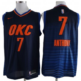 Camiseta Carmelo Anthony #7 Oklahoma City Thunder 17/18 Azul Marino Statement
