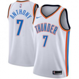 Camiseta Carmelo Anthony #7 Oklahoma City Thunder 17/18 Blanco Association