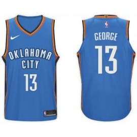 Camiseta Paul George #13 Oklahoma City Thunder 17/18 Azul Icon