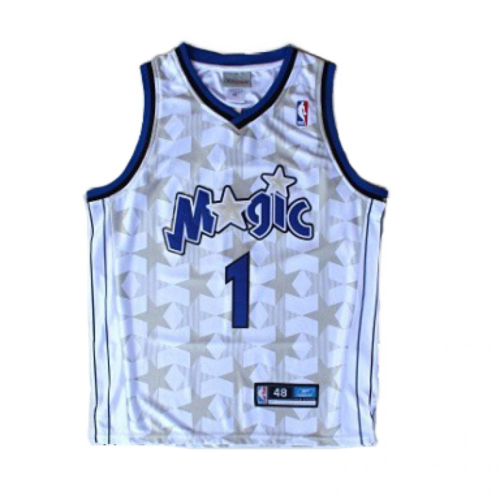 Camiseta Tracy McGrady #1 Orlando Magic 01/02 Blanco Classic