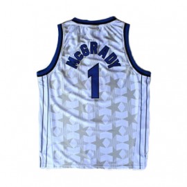 Camiseta Tracy McGrady #1 Orlando Magic 01/02 Blanco Classic