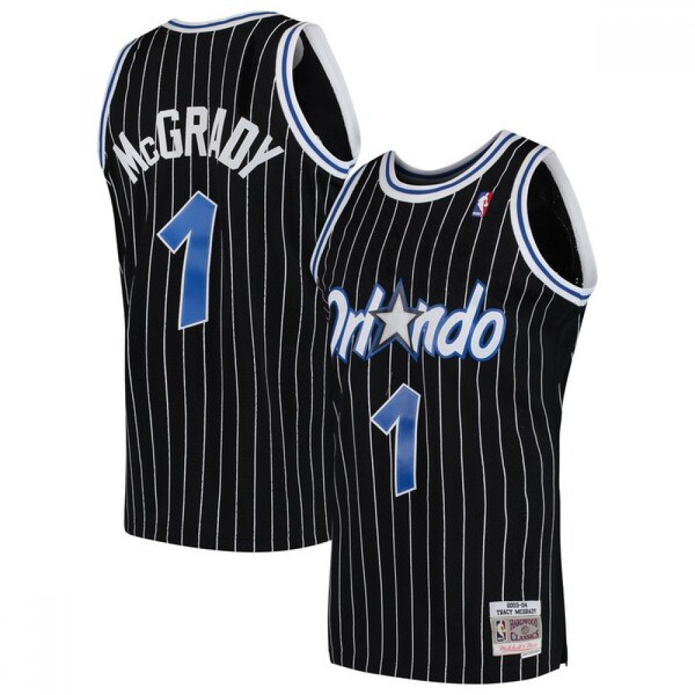 Camiseta Tracy McGrady #1 Orlando Magic 03/04 Negro Classic Camiseta Tracy McGrady #1 Orlando Magic 03/04 Negro Classic