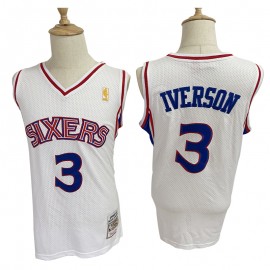 Camiseta Allen Iverson #3 Philadelphia 76ers Blanco