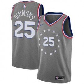 Camiseta Ben Simmons #25 Philadelphia 76ers 18/19 Gris City Edition