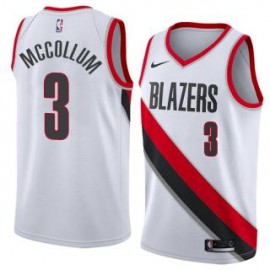 Camiseta CJ McCollum #3 Portland Trail Blazers 17/18 Blanco Association Edition