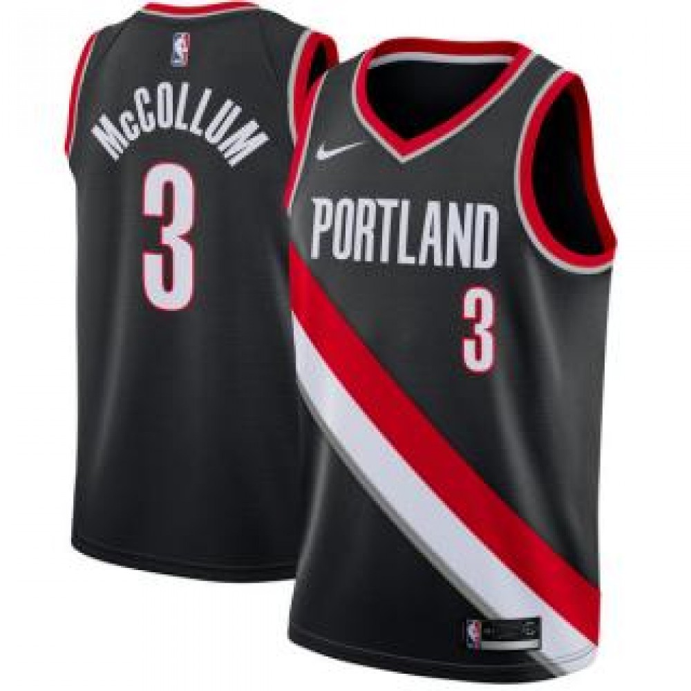 Camiseta CJ McCollum #3 Portland Trail Blazers 17/18 Negro Icon Edition Camiseta CJ McCollum #3 Portland Trail Blazers 17/18 Negro Icon Edition