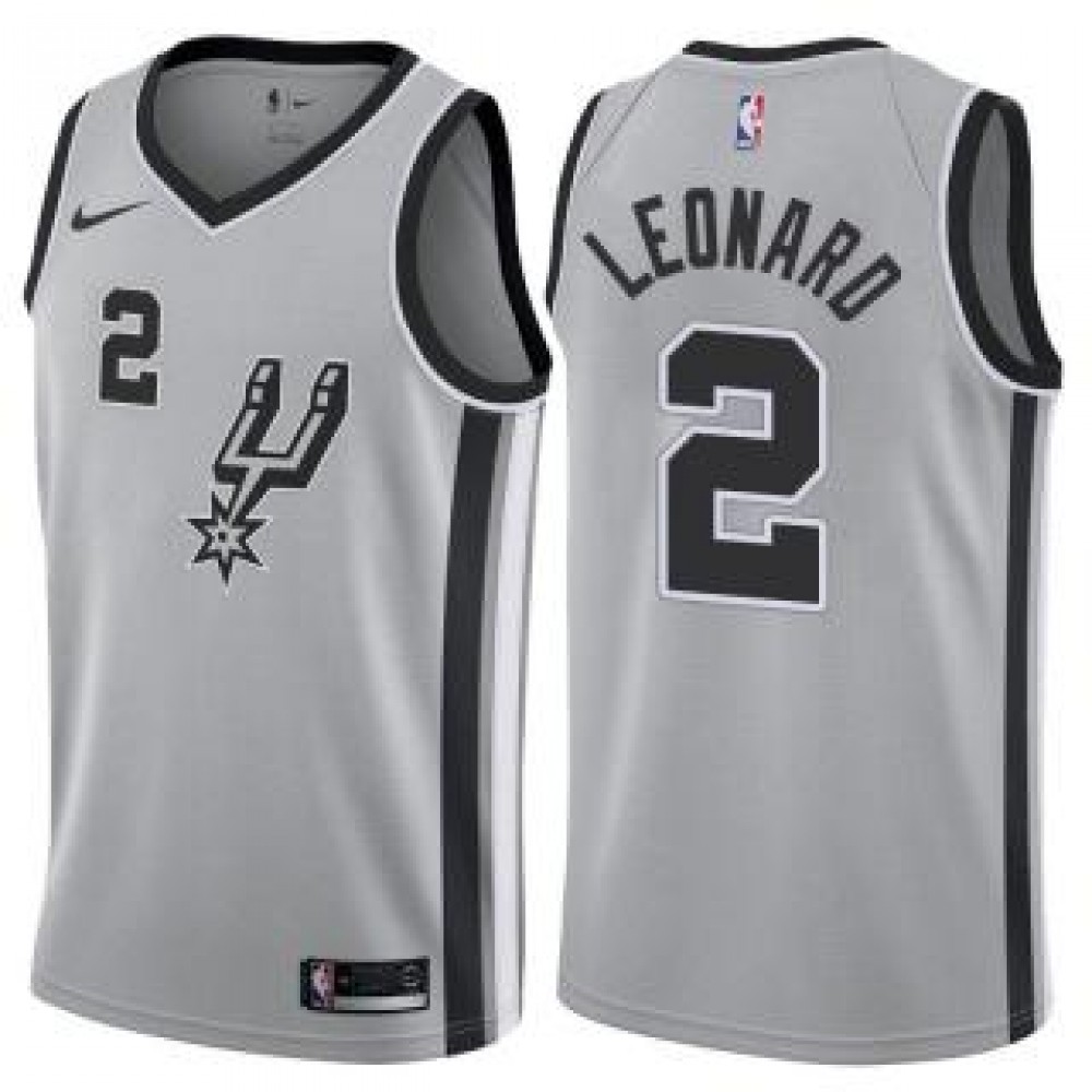 Camiseta Kawhi Leonard #2 San Antonio Spurs 17/18 Gris Statement Edition Camiseta Kawhi Leonard #2 San Antonio Spurs 17/18 Gris Statement Edition