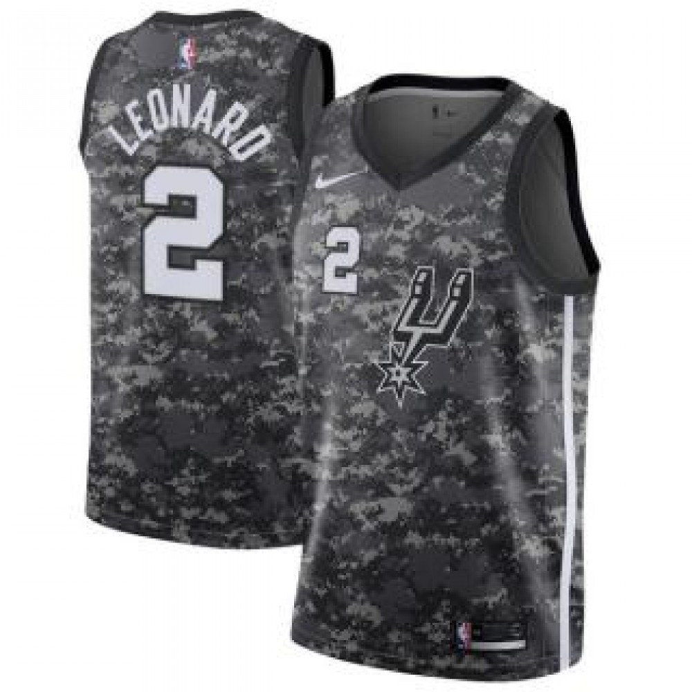 Camiseta Kawhi Leonard #2 San Antonio Spurs 17/18 Negro City Edition Camiseta Kawhi Leonard #2 San Antonio Spurs 17/18 Negro City Edition