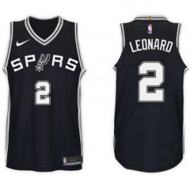 Camiseta Kawhi Leonard #2 San Antonio Spurs 17/18 Negro Icon Edition