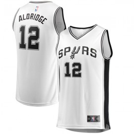 Camiseta LaMarcus Aldridge #12 San Antonio Spurs 17/18 Blanco Association Edition