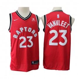 Camiseta Fred VanVleet #23 Toronto Raptors Rojo New Edition