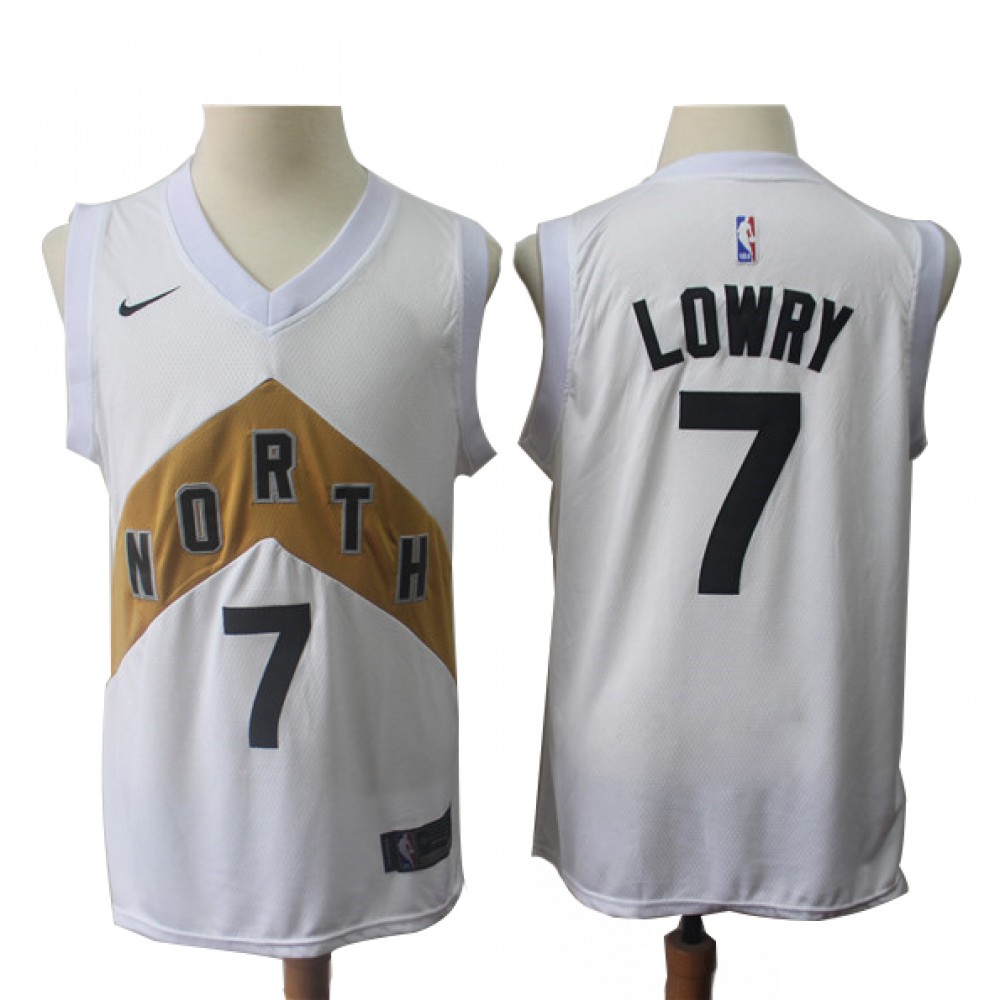 Camiseta Kyle Lowry #7 Toronto Raptors 18/19 Blanco City Edition Camiseta Kyle Lowry #7 Toronto Raptors 18/19 Blanco City Edition