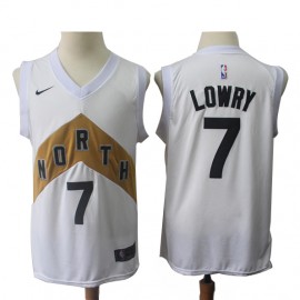 Camiseta Kyle Lowry #7 Toronto Raptors 18/19 Blanco City Edition