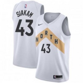 Camiseta Pascal Siakam #43 Toronto Raptors 18/19 Blanco City Edition