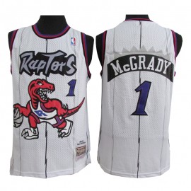 Camiseta Tracy McGrady #1 Toronto Raptors Blanco Classic Edition