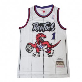 Camiseta Tracy McGrady #1 Toronto Raptors Blanco Classic Edition