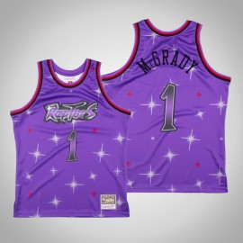 Camiseta Tracy McGrady #1 Toronto Raptors Púrpura Star Edition