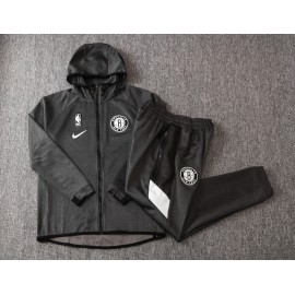 Chandal Brooklyn Nets Con Capucha Gris