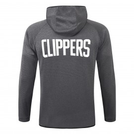 Chandal  Los Angeles Clippers Con Capucha Gris