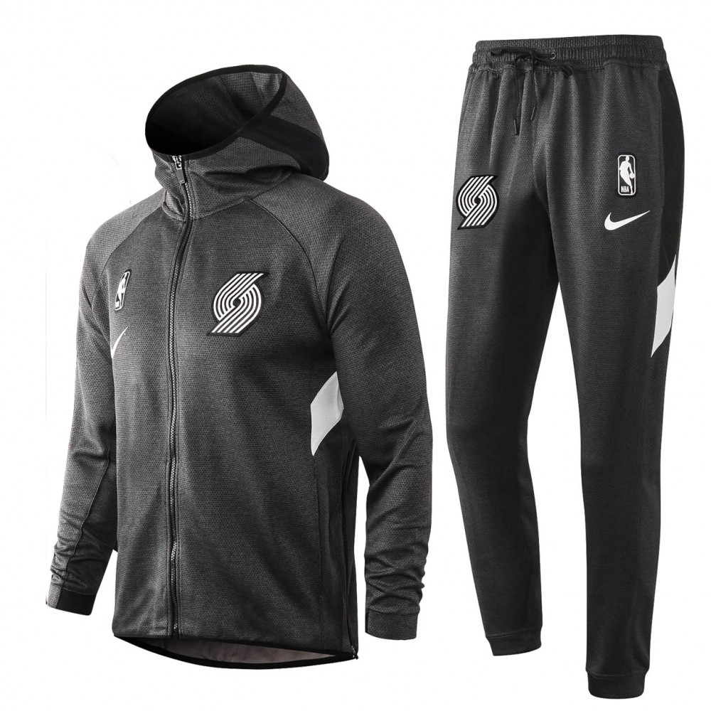 Chandal Portland Trail Blazers Con Capucha Gris Chandal Portland Trail Blazers Con Capucha Gris