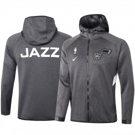 Chandal Utah Jazz Con Capucha Gris