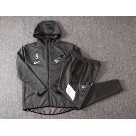 Chandal Utah Jazz Con Capucha Gris