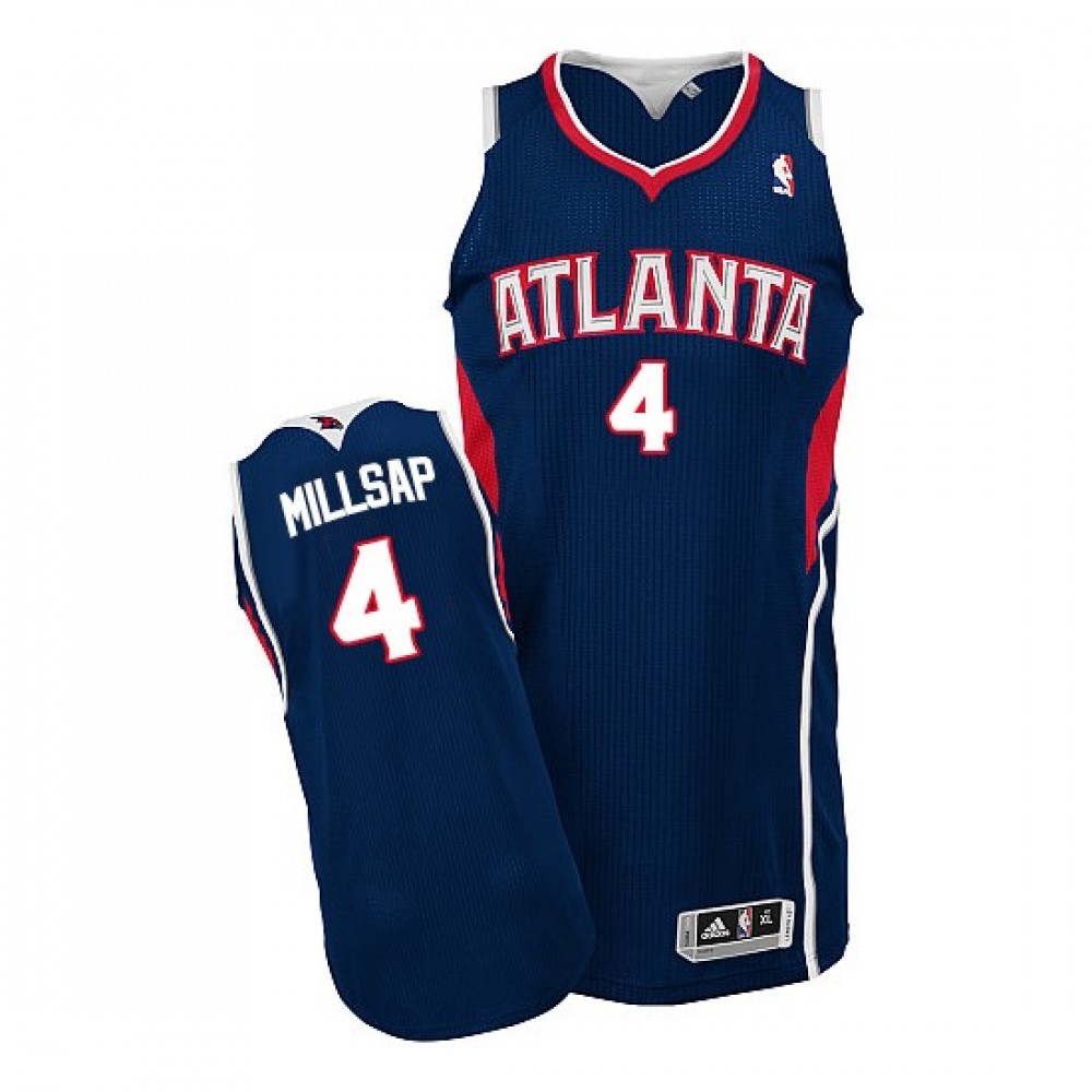 Camiseta Paul Millsap #4 Atlanta Hawks Azul Camiseta Paul Millsap #4 Atlanta Hawks Azul