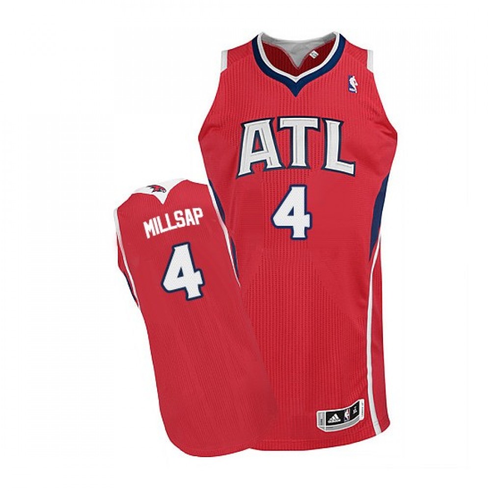 Camiseta Paul Millsap #4 Atlanta Hawks Rojo Camiseta Paul Millsap #4 Atlanta Hawks Rojo