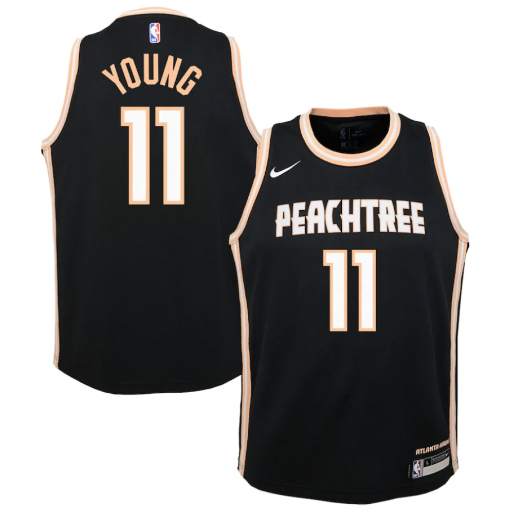Camiseta Trae Young #11 Atlanta Hawks 2019/20 Negro City Edition Camiseta Trae Young #11 Atlanta Hawks 2019/20 Negro City Edition