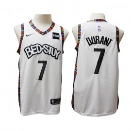 Camiseta Kevin Durant #7 Brooklyn Nets 2019/20 Blanco City Edition