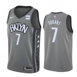 Camiseta Kevin Durant #7 Brooklyn Nets 2019/20 Gris Statement Edition