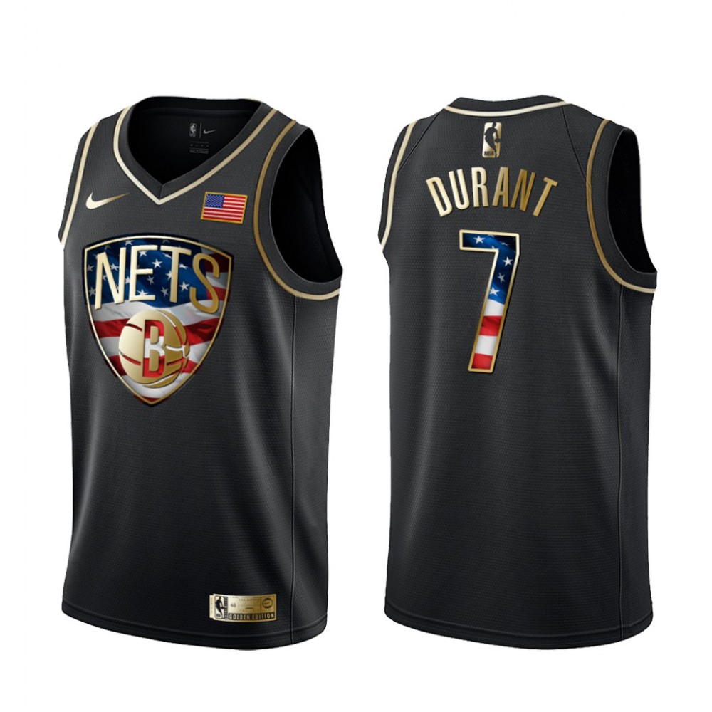 Camiseta Kevin Durant #7 Brooklyn Nets Independence Day Gold Edition Camiseta Kevin Durant #7 Brooklyn Nets Independence Day Gold Edition