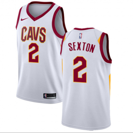 Camiseta Collin Sexton #2 Cleveland Cavaliers Blanco Association Edition