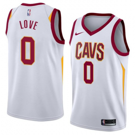 Camiseta Kevin Love #0 Cleveland Cavaliers Blanco Association Edition