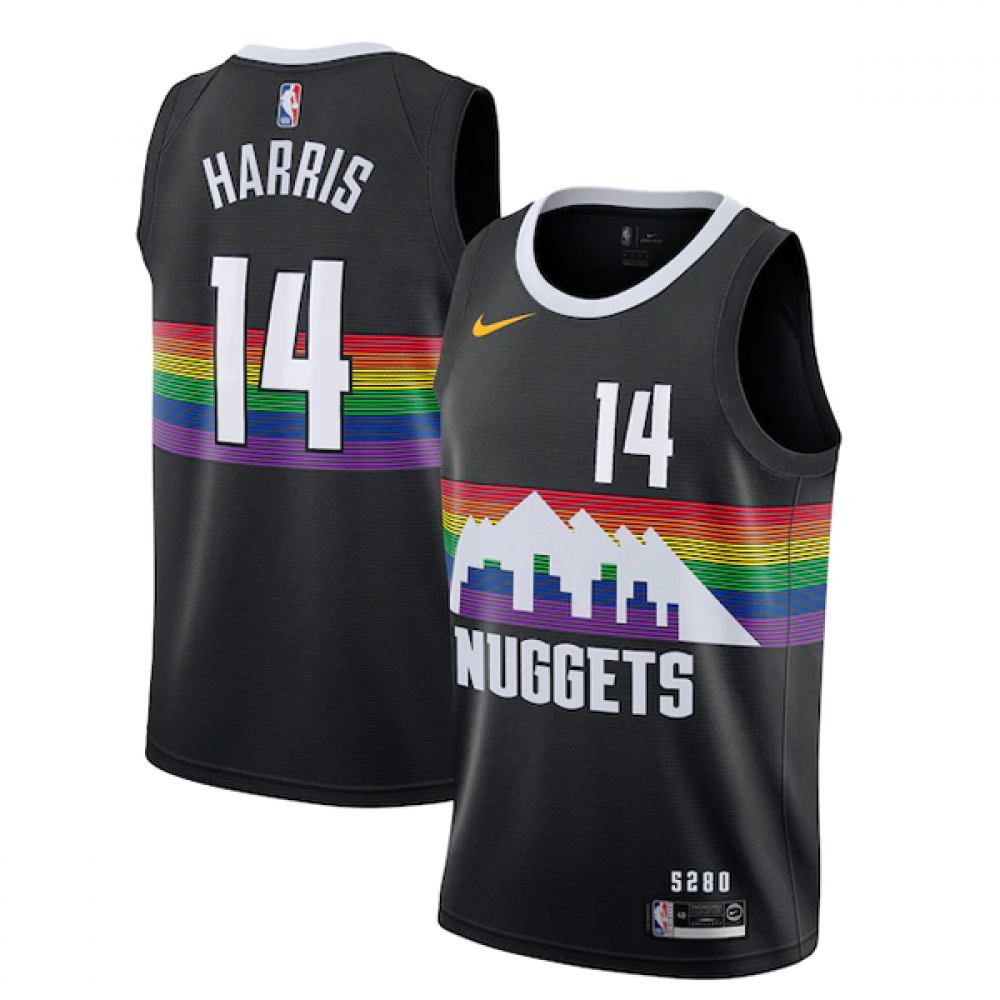 Camiseta Gary Harris #14 Denver Nuggets 2019/20 Negro City Edition Camiseta Gary Harris #14 Denver Nuggets 2019/20 Negro City Edition