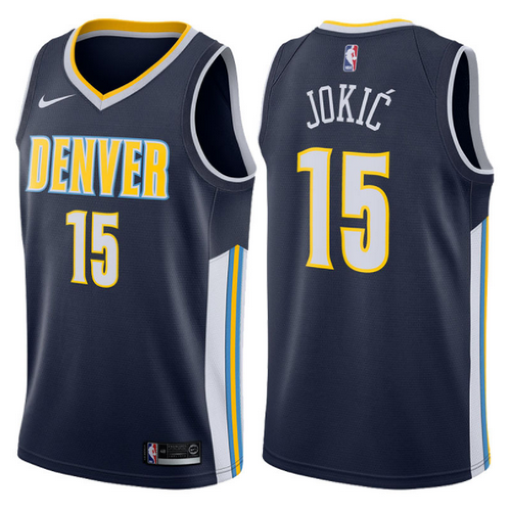 Camiseta Nikola Jokić #15 Denver Nuggets Negro Icon Edition Camiseta Nikola Jokić #15 Denver Nuggets Negro Icon Edition
