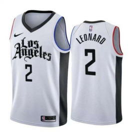 Camiseta Kawhi Leonard #2 Los Angeles Clippers 2019/20 Blanco City Edition