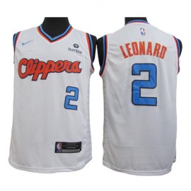 Camiseta Kawhi Leonard #2 Los Angeles Clippers Blanco City Edition
