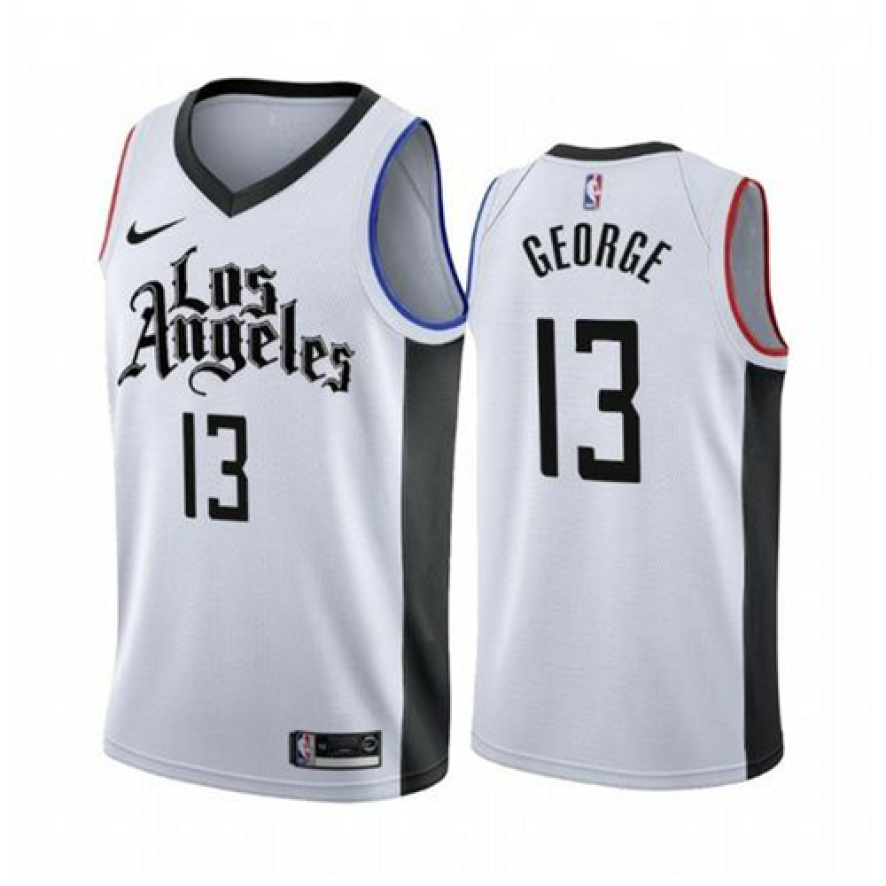 Camiseta Paul George #13 Los Angeles Clippers 2019/20 Blanco City Edition