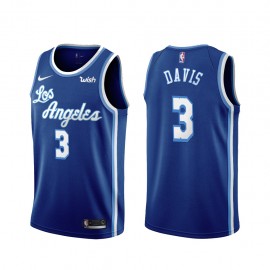 Camiseta Anthony Davis #3 Los Angeles Lakers Azul Latin Edition