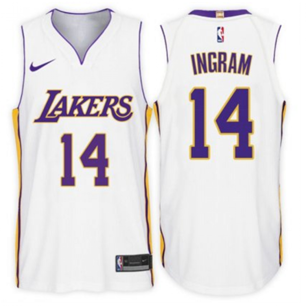 Camiseta Brandon Ingram #14 Los Angeles Lakers Blanco Association Edition Camiseta Brandon Ingram #14 Los Angeles Lakers Blanco Association Edition